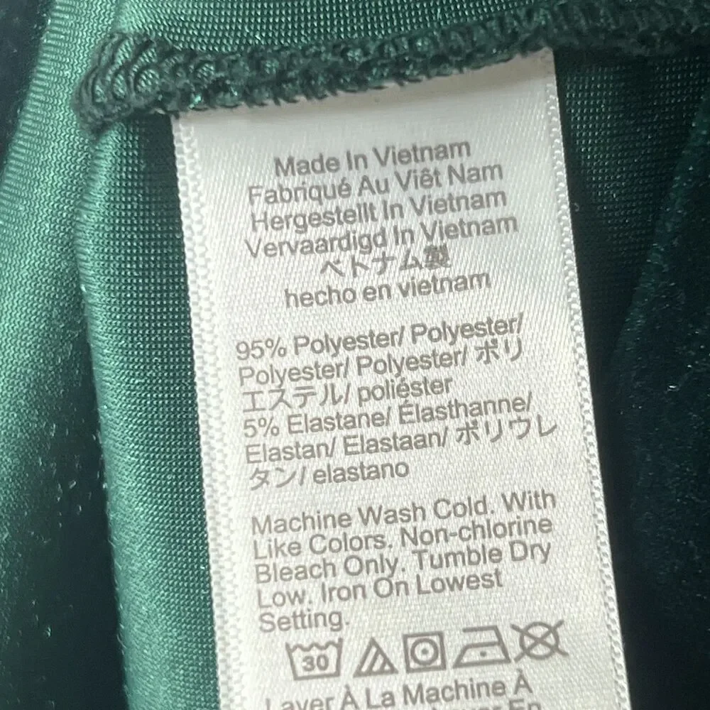 J.Crew Womens Velvet Top Small Green Holiday Event Quiet Luxury Feminine Soft‎